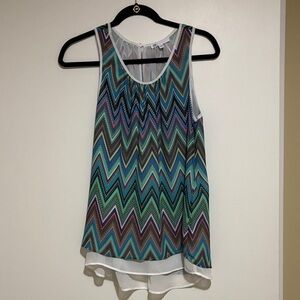 DR2 Multicolor Chevron Tank Top